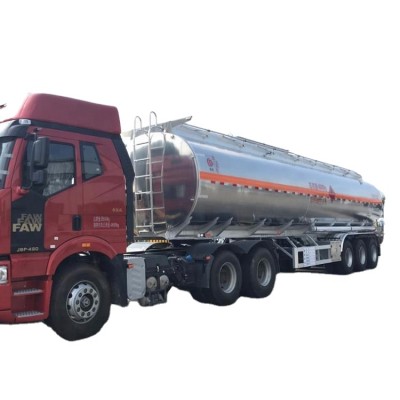 three axles 50,000 liters stainless steel fuel tanker